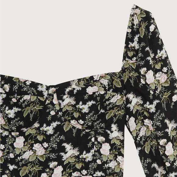 NWT Oak + Fort Floral Dress - Picture 2 of 3